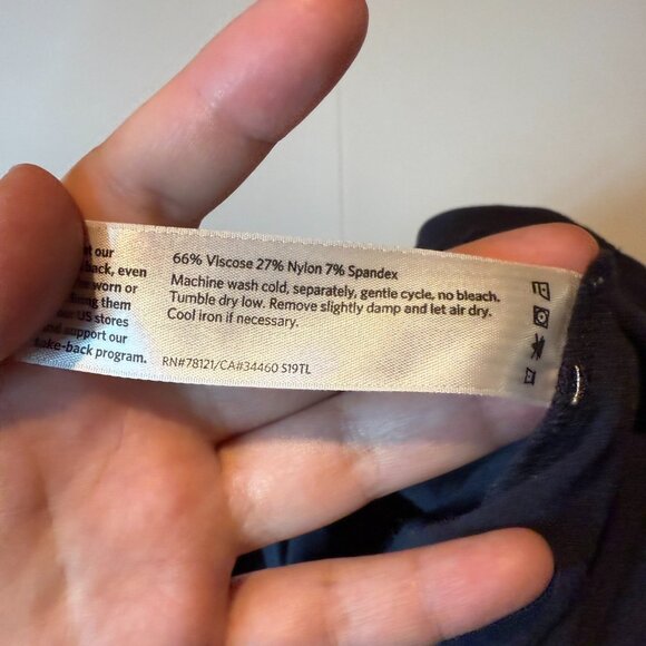 Eileen Fisher Women 12 Wide Leg Pant Cropped Navy Blue Minimalist Closet Staple - Picture 5 of 10